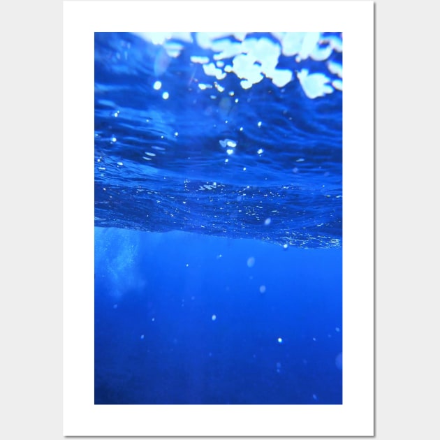 Underwater, undersea, Deep Blue Ocean Photo Wall Art by French Salsa